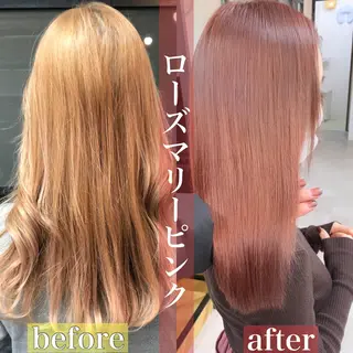 セミロング カラー FRAME+spa&hair roomなんば駅前店所属・🌸MAYU🌸 ハイトーン➕レイヤーのヘアスタイル