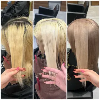 ミディアム カラー いろあそび所属・ショート/ウルフ カットモデル募集のヘアスタイル