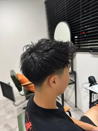 メンズ 平尾/艶カラー/ アッシュ系/中川誠大のヘアスタイル