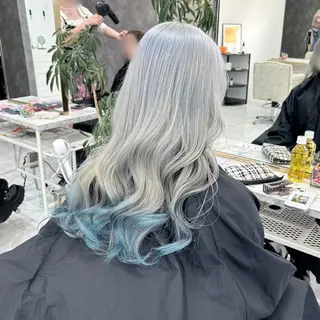 ロング カラー 🥀YUIHA🥀 テザインカラー♥のヘアスタイル