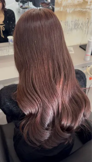 ロング カラー ひろせ ちかなのヘアスタイル