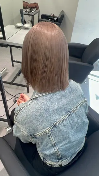 ミディアム カラー PELE所属・盛れる💖ミルクティ ー💍🎀yuiのヘアスタイル