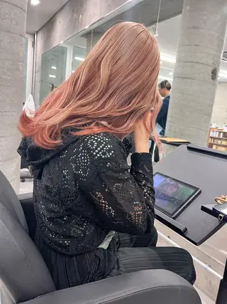 セミロング welring hair salon所属・azusa/心斎橋/ ハイトーンカラーのヘアスタイル