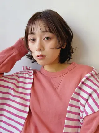 ミディアム ボブ/ミディアム 親しみやすさ/さくらのヘアスタイル