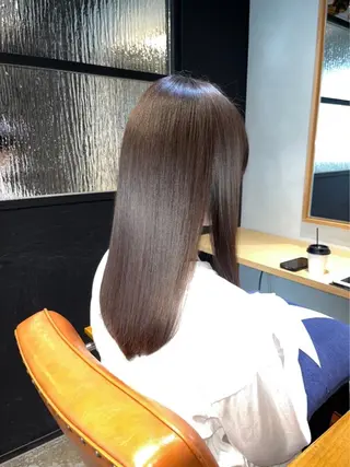 セミロング 🫧透明感カラー🫧 ロン毛美容師のヘアスタイル