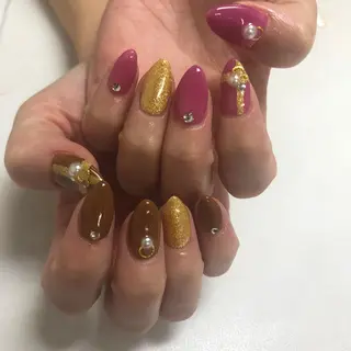 ロング カラー ネイル nail salon LNのネイルデザイン