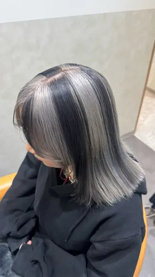 セミロング カラー SALOWIN札幌大通り所属・札幌ブリーチカラー/ ダブルカラー/ドイのヘアスタイル