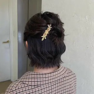 ヘアアレンジ 縮毛矯正ヘアアレンジ 🌸三輪知優🌸のヘアスタイル