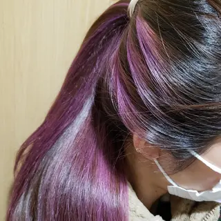 ロング カラー 黒田 かな子のヘアスタイル