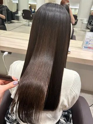 ロング 艶髪縮毛矯正/レ イヤー/atsumiのヘアスタイル