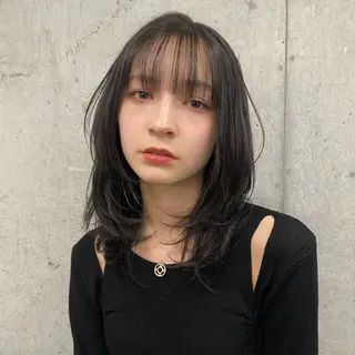 ミディアム 似合わせhair /モガミユナ🎀のヘアスタイル