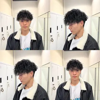 ショート パーマ メンズ 茅ヶ崎パーマ特化/ スパイラル/ハルキのヘアスタイル