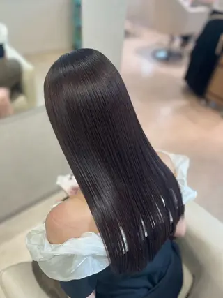ロング カラー 佐々木 遥菜のヘアスタイル
