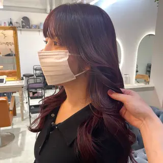 ロング カラー 大村 真咲のヘアスタイル