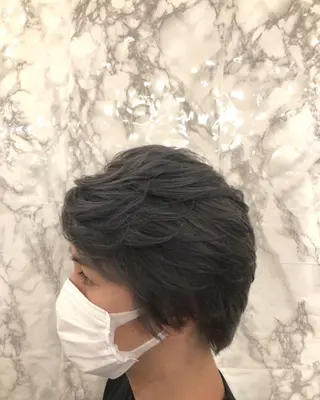 ショート カラー メンズ 🟦西荻窪メンズ特化 美容師🟦Yu-Jiのヘアスタイル