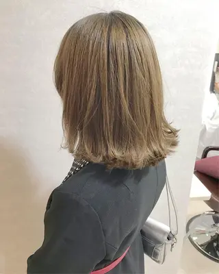 セミロング カラー 🧡色落ちまで2度綺 麗なカラー🧡ヨシキのヘアスタイル