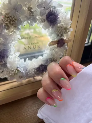 ネイル 𝐴𝑁𝑈𝐸 深爪育成専門サロンのネイルデザイン