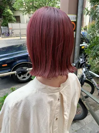 ミディアム 亀川蓮 Agu hairのヘアスタイル