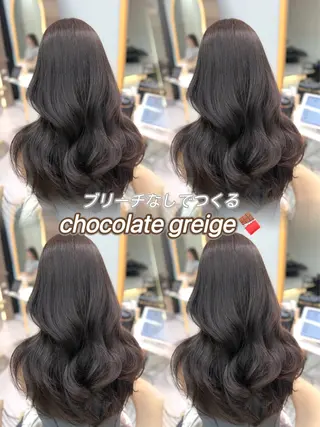 セミロング カラー shion 透明感カラーのヘアスタイル