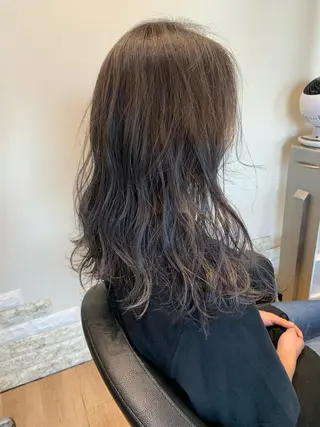 ミディアム カラー 大久保 隆蔵のヘアスタイル