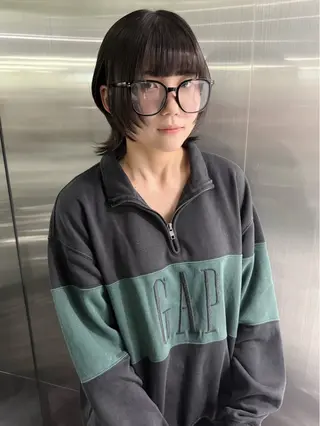 ミディアム 🐺立川のウルフ屋 さん🐺おかみ🐺のヘアスタイル