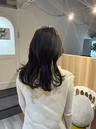 セミロング カラー good nine所属・YUUMI /心斎橋美容室のヘアスタイル