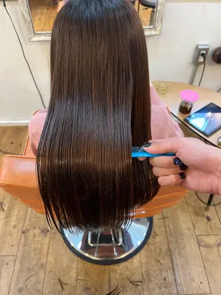 ロング ⚪️髪質改善 縮毛 店長 コウ⚪️のヘアスタイル