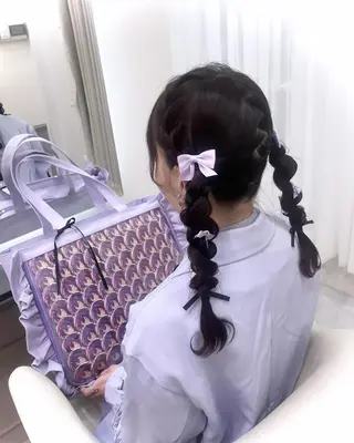 ヘアアレンジ セミロング lien ヘアサロンリアンのヘアスタイル