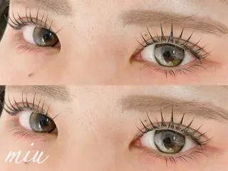 マツエク・マツパ miunail Minamiのマツエク・マツパデザイン