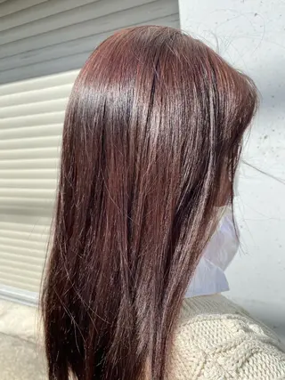 セミロング カラー お任せヘア☘️☘️ 及川渚のヘアスタイル