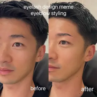 メンズ アイブロウ meme erinaのマツエク・マツパデザイン