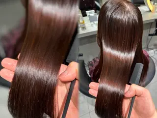 ロング カラー ブリなしWカラー✨️ 髪質改善【タケル】のヘアスタイル