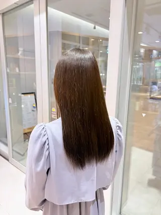 ミディアム カラー 💎ツヤ髪ストレート カラー💎かのんのヘアスタイル