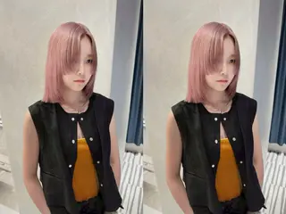 セミロング カラー ホワイトカラー/梅田 ハイトーン/しんのヘアスタイル