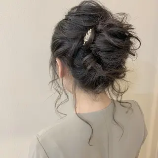 ミディアム カラー ヘアアレンジ Aloa透明感ヘア ♡kanami♡のヘアスタイル
