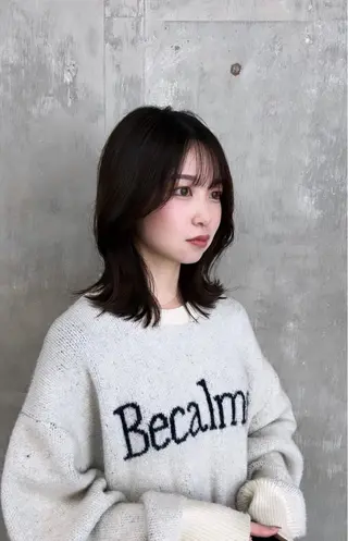 ミディアム SOYON 名駅2号店所属・髪質改善カラー🦋 レイヤー/ナカネのヘアスタイル