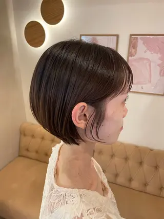 ショート ミルクティ/ピンク/ レイヤー/yuriaのヘアスタイル