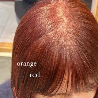 ミディアム カラー オリーブ/ 透明感カラー/れいあのヘアスタイル