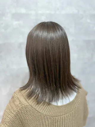 ミディアム SALOWIN心斎橋Suite店所属・ブリーチ毛にもできる 縮毛矯正|鷹司郎のヘアスタイル