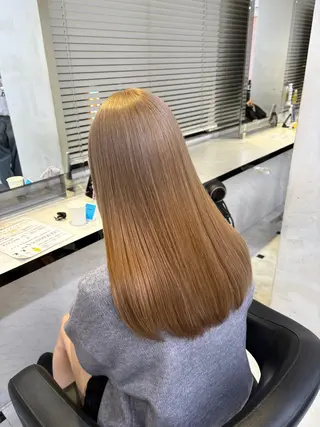 ロング カラー 透明感ベージュカラー 🪞上野🪞AIのヘアスタイル