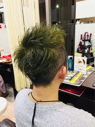 ショート カラー メンズ 阿久津 泰幸のヘアスタイル