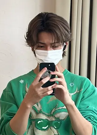 カラー メンズ 上𦚰 慶のヘアスタイル