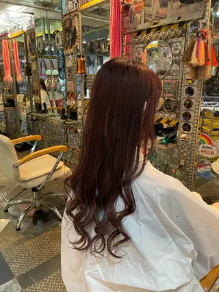 ロング ヘアアレンジ Hair salon TOMMY所属・♮やっしー♮ 🌈派手髪🌈のヘアスタイル