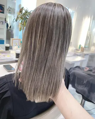 カラー セミロング 菅野翔汰/髪質改善 カラー/ブリーチのヘアスタイル