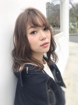 ミディアム カラー Sourire by Tetote 江坂店所属・土畑 博矢のヘアスタイル