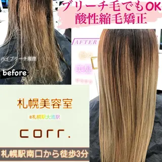 ロング corr. 【コール】髪質改善/酸性縮毛矯正/酸性ストレート/ケアブリーチ【札幌/大通】所属・髪質改善酸性縮毛矯正 酸性ストレート◎鈴木のヘアスタイル