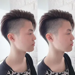 ミディアム カラー メンズ LAGRECE大阪梅田店所属・美髪矯正・髪質改善 【中村吉孝】のヘアスタイル