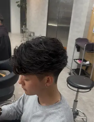 ショート カラー パーマ 福井祥太／海外風 /プードルパーマのヘアスタイル