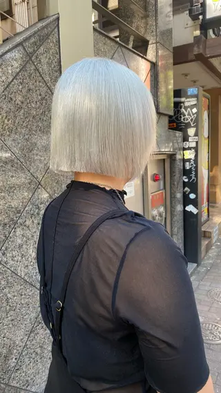 ショート カラー RURI韓国ボブ 🇰🇷タッセルボブのヘアスタイル