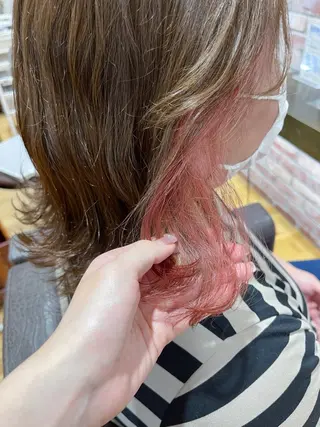 ミディアム カラー 透明感カラー/ 岡田澪香のヘアスタイル